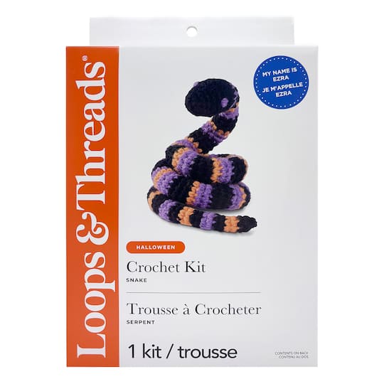 Ezra the Snake Halloween Crochet Kit by Loops & Threads®